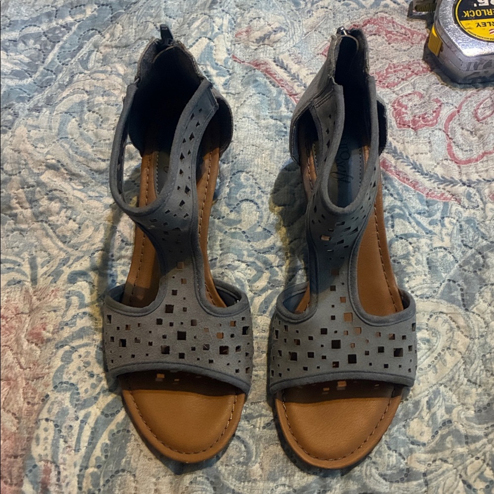 Women's Eurosoft Blue Wedge Sandals